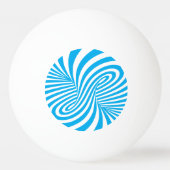 Ping Pong Balle de ping-pong Azure Swirl (Dos)