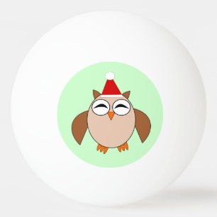 Ping Pong Balle de ping-pong chouette de Noël mignonne