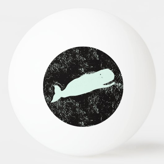 Ping Pong balle de ping-pong de baleine blanche (Devant)