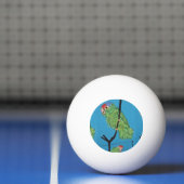 Ping Pong balle de ping-pong de perroquet vert (Filet)
