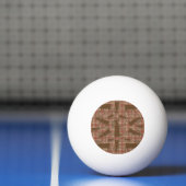 Ping Pong Balle de ping-pong d'orignal brun rustique (Filet)