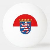 Ping Pong Balle de ping-pong drapeau de Hesse (Dos)