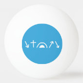 Ping Pong Balle de ping-pong Flèches de l'Évangile (Dos)