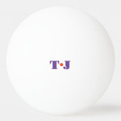 Ping Pong Balle de ping-pong monogrammée (Dos)