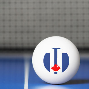 Ping Pong Balle de ping-pong patriotique avec drapeau de Tor
