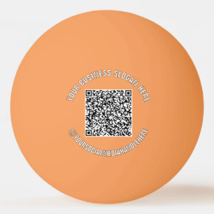 Ping Pong Balle de ping-pong promotionnelle avec QR code et 