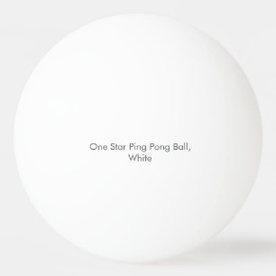 Ping Pong Balle de ping-pong une étoile, blanche