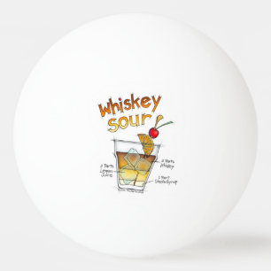 PING PONG BALLS- WHISKEY SOUR RECIPE COCKTAIL ART PINGPONGBALLEN