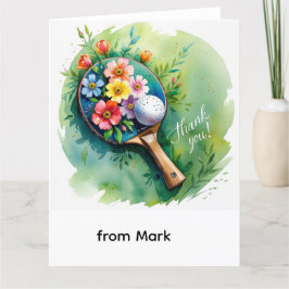 Ping Pong Bedankkaart