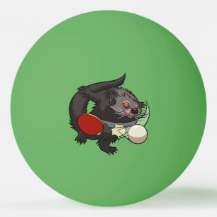 Ping Pong Binturong Tafeltennisspeler Bearcat Pingpongballen