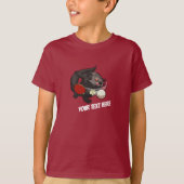 Ping Pong Binturong Tafeltennisspeler Bearcat T-shirt (Voorkant)