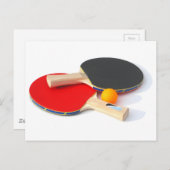 Ping Pong Briefkaart (Voorkant / Achterkant)