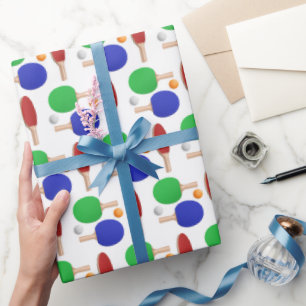 Ping Pong-cadeaupapier, Tafeltennis Gift Wrap Cadeaupapier