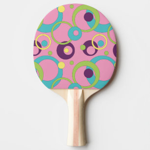 Ping Pong Cercles roses funky Raquette de ping-pong