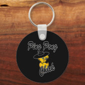 Ping Pong Chick #4 Sleutelhanger (Voorkant)