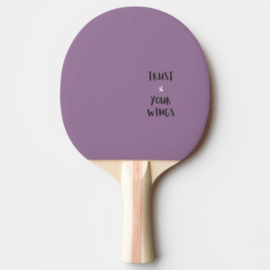 Ping Pong Citation de motivation positive violet Raquette de (Devant)