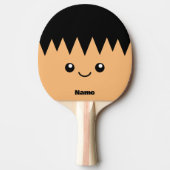 Ping Pong Conception de raquette de ping-pong avec visage de (Devant)