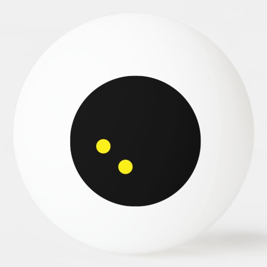 Ping Pong Double balle de ping-pong jaune point (Devant)