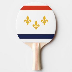 Ping Pong Drapeau de La Nouvelle-Orléans, Louisiane Raquette