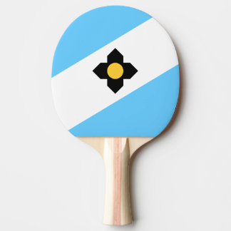 Ping Pong Drapeau de Madison, Wisconsin Raquette de Ping-Pon