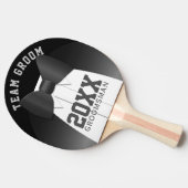 Ping Pong Équipe de mariage Marié Garçon d'honneur Raquette  (Côté)