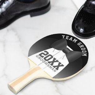 Ping Pong Équipe de mariage Marié Garçon d'honneur Raquette