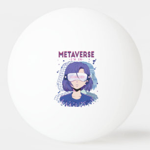Ping Pong Fille d'anime lunettes de réalité virtuelle balle