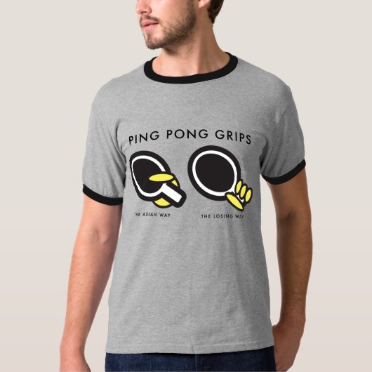 Ping Pong Grips T-shirt (Voorkant)