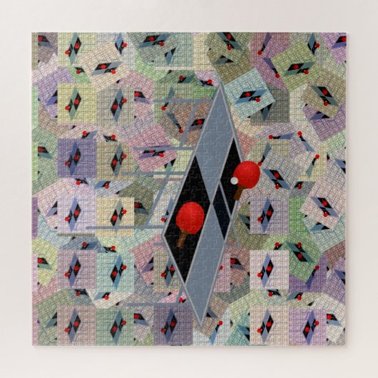 Ping Pong, Jigzaag Puzzle Legpuzzel (Horizontaal)