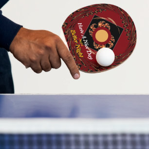 Ping Pong "Joyeuse journée" Énergie Raquette de Tennis de Ta