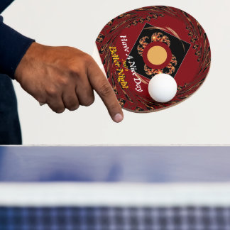Ping Pong "Joyeuse journée" Énergie Raquette de Tennis de Ta