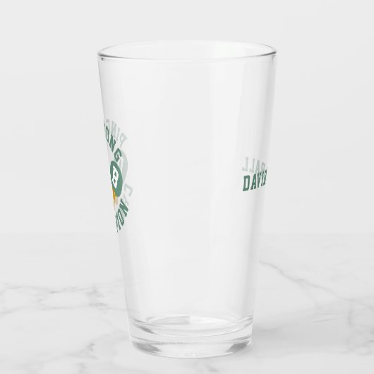 Ping Pong Kampioen Gepersonaliseerde Pint Glas (Links)