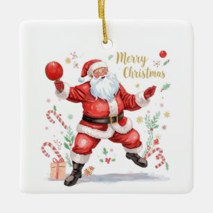 Ping Pong Kerst met Sinterklaas Keramisch Ornament
