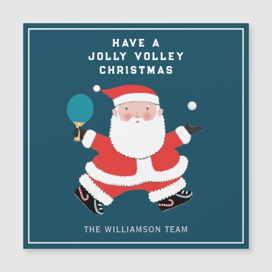 Ping-pong kerstfeestkaarten (Voorkant)