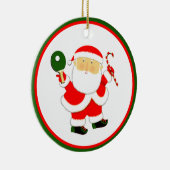 Ping Pong Kerstfeestprijs Keramisch Ornament (Rechts)
