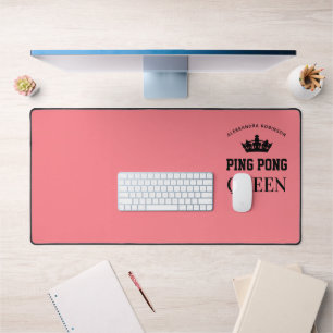 Ping Pong Koningin Naam gepersonaliseerd  Bureaumat