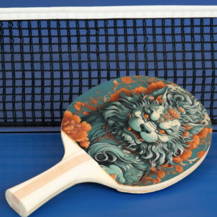 Ping Pong Lion de la sagesse de grippe Raquette de ping-pong