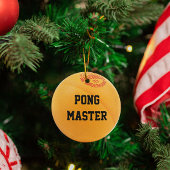 Ping Pong Lover Personalized Ornament