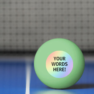Ping Pong Luminosité arc-en-ciel dans la balle de ping-pong