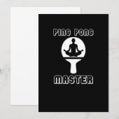 Ping Pong Master Great Table Tennis Kaart (Voorkant / Achterkant)
