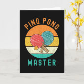 Ping Pong Master Kaart (Gele Bloem)