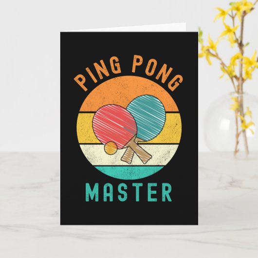 Ping Pong Master Kaart (Gele Bloem)