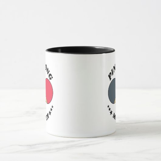 Ping Pong Master - Table Tennis Lover's Custom Mok (Midden)