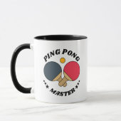 Ping Pong Master - Table Tennis Lover's Custom Mok (Links)