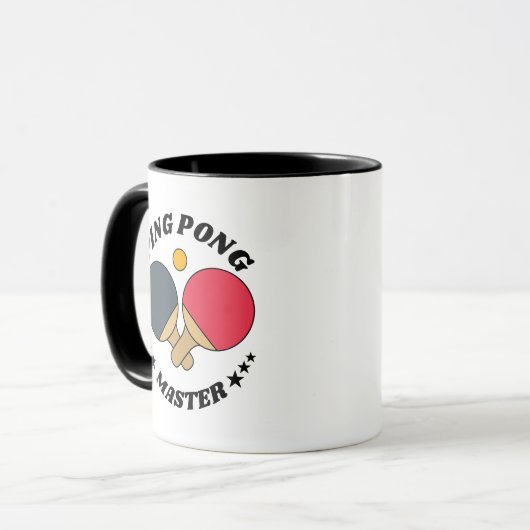 Ping Pong Master - Table Tennis Lover's Custom Mok (Voorkant links)