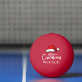 Ping Pong met kerstmuts Vrolijk kerstfeest Pingpongballen (Net)