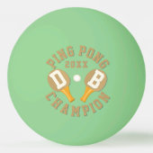 Ping Pong Monogramme de lueur dans la balle de ping-pong du  (Devant)