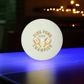Ping Pong Monogramme de lueur dans la balle de ping-pong du 