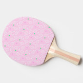 Ping Pong Motif de raquette de tennis Pastel Pink (Côté)