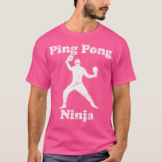 Ping Pong Ninja Funny Ping Pong Kampioen T-shirt (Voorkant)